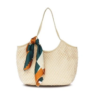 Bolsa de praia de algodão serigrafado